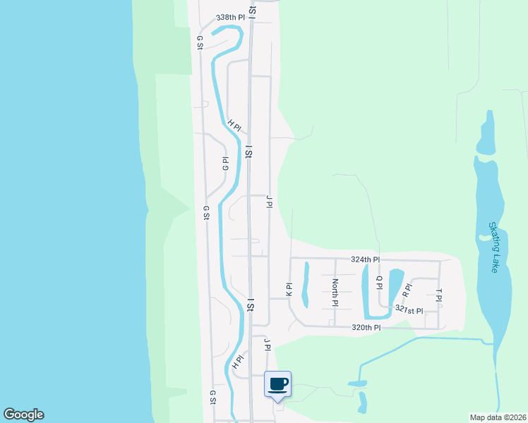 map of restaurants, bars, coffee shops, grocery stores, and more near 32701 J Place in Ocean Park