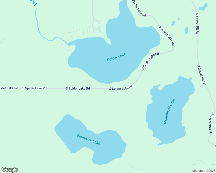 map of restaurants, bars, coffee shops, grocery stores, and more near 7790 South Spider Lake Road in Iron River