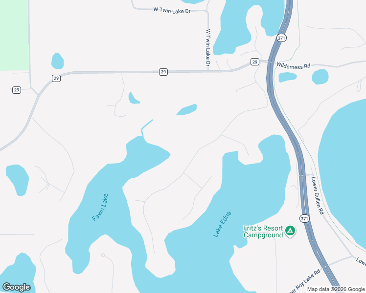 map of restaurants, bars, coffee shops, grocery stores, and more near 26667 Edna Lake Road in Nisswa