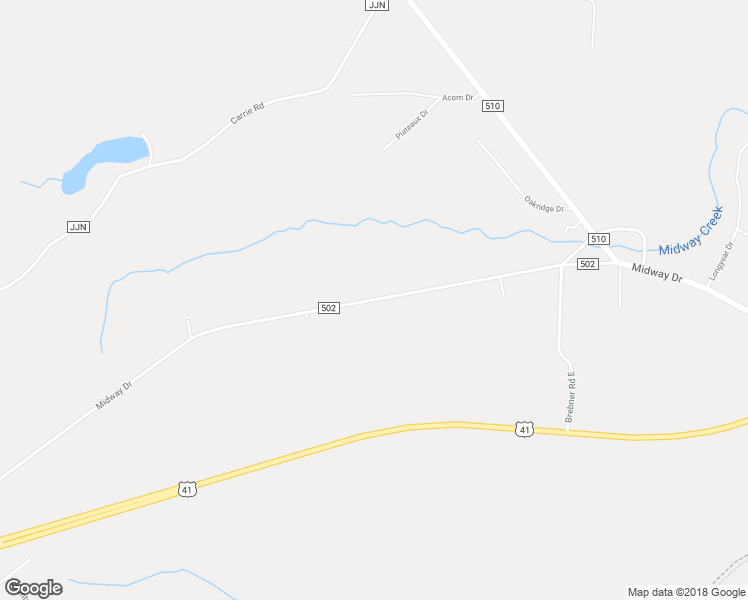 map of restaurants, bars, coffee shops, grocery stores, and more near 134 Midway Drive in Negaunee