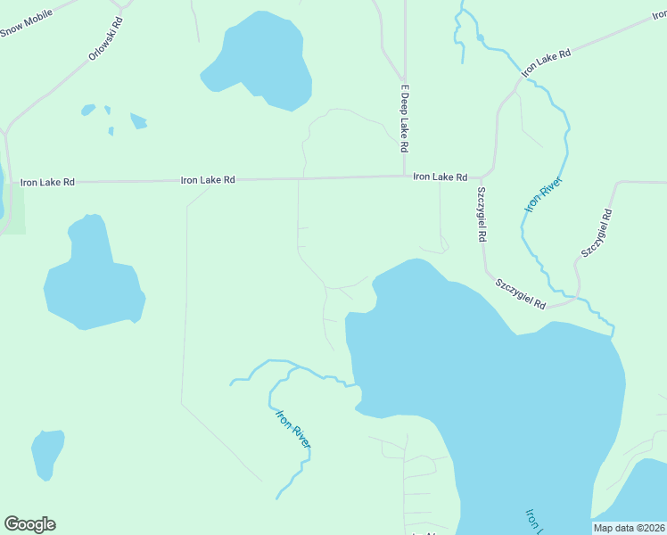 map of restaurants, bars, coffee shops, grocery stores, and more near 66500 Mieritz Road in Iron River