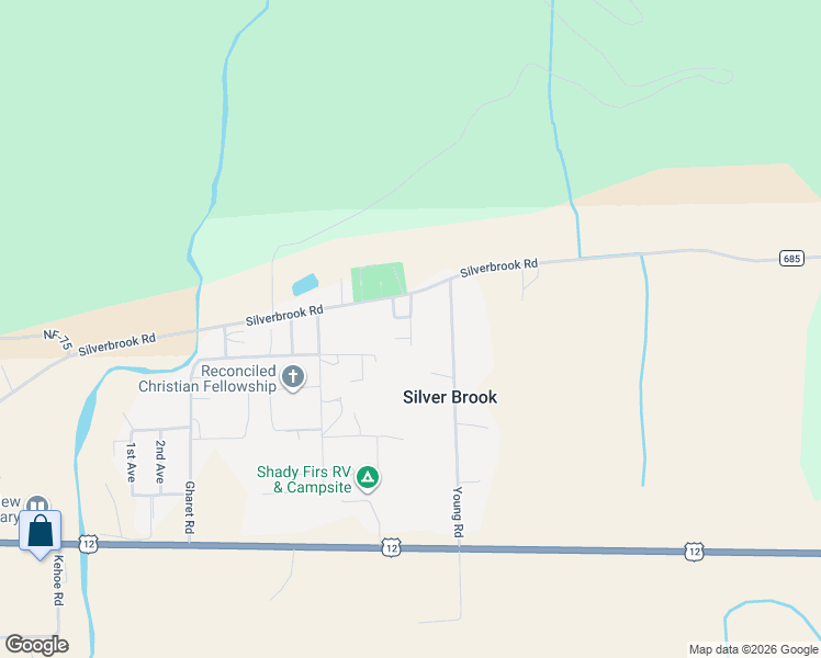 map of restaurants, bars, coffee shops, grocery stores, and more near 708 Silverbrook Road in Randle