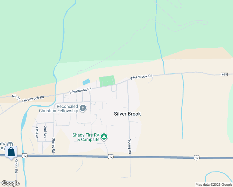 map of restaurants, bars, coffee shops, grocery stores, and more near 708 Silverbrook Road in Randle