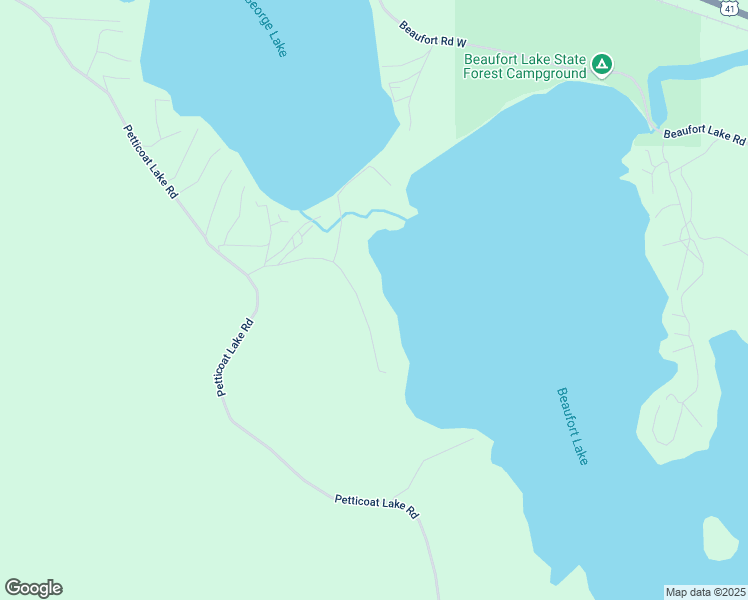 map of restaurants, bars, coffee shops, grocery stores, and more near 21501 Torrey Drive in Baraga County