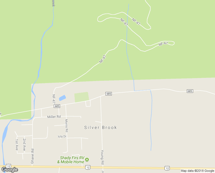 map of restaurants, bars, coffee shops, grocery stores, and more near 733 Silverbrook Road in Randle