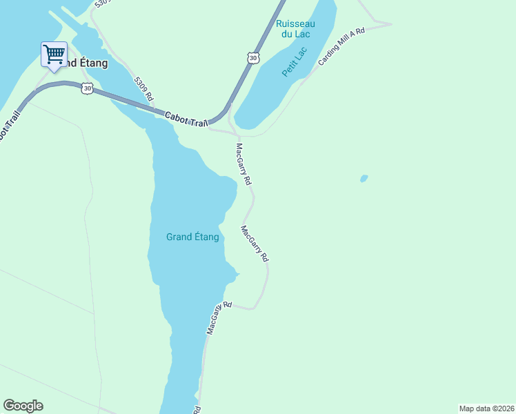 map of restaurants, bars, coffee shops, grocery stores, and more near 1302 MacGarry Road in Grand Étang