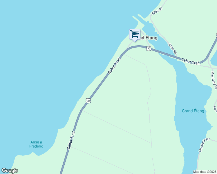 map of restaurants, bars, coffee shops, grocery stores, and more near 12994 Cabot Trail in Saint Joseph du Moine