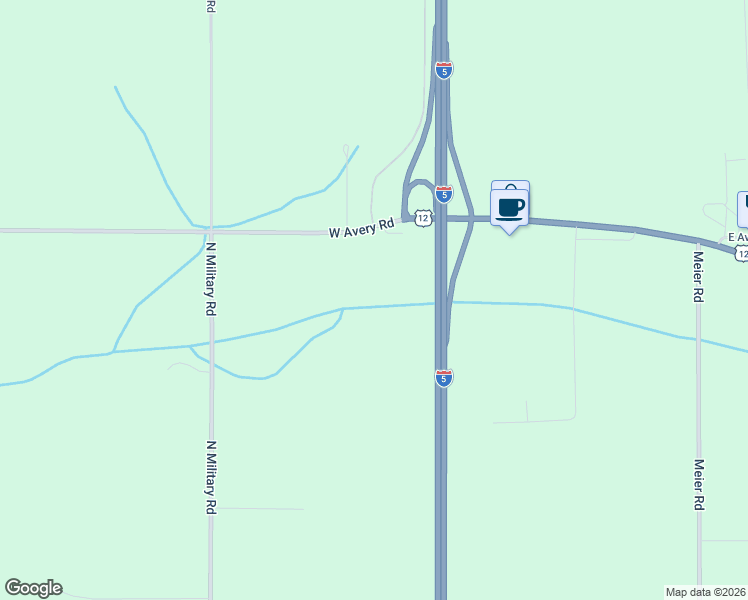 map of restaurants, bars, coffee shops, grocery stores, and more near 107 West Avery Road in Napavine