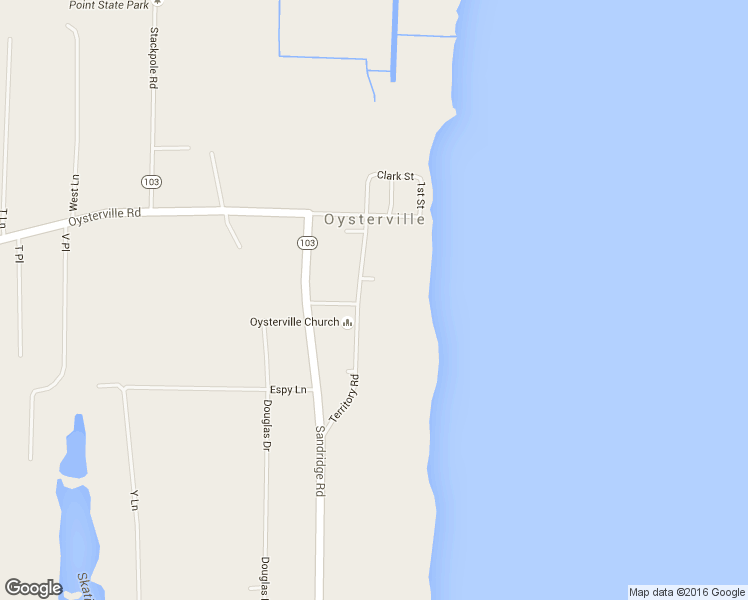 map of restaurants, bars, coffee shops, grocery stores, and more near 33806 Territory Road in Oysterville