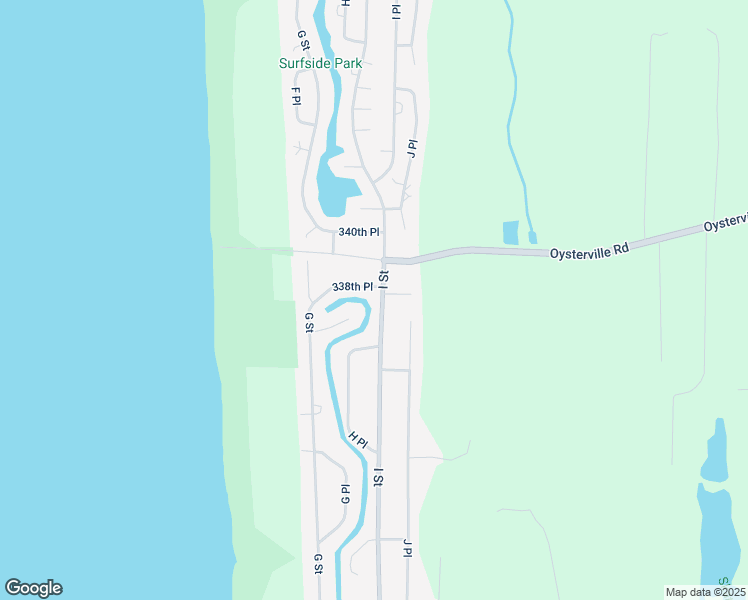 map of restaurants, bars, coffee shops, grocery stores, and more near 33707 I Street in Ocean Park