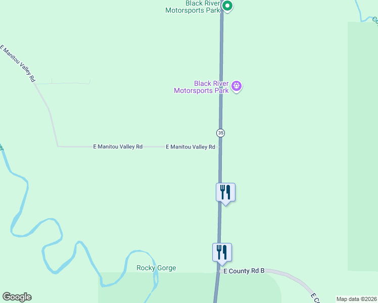 map of restaurants, bars, coffee shops, grocery stores, and more near 6023 Wisconsin 35 in Superior
