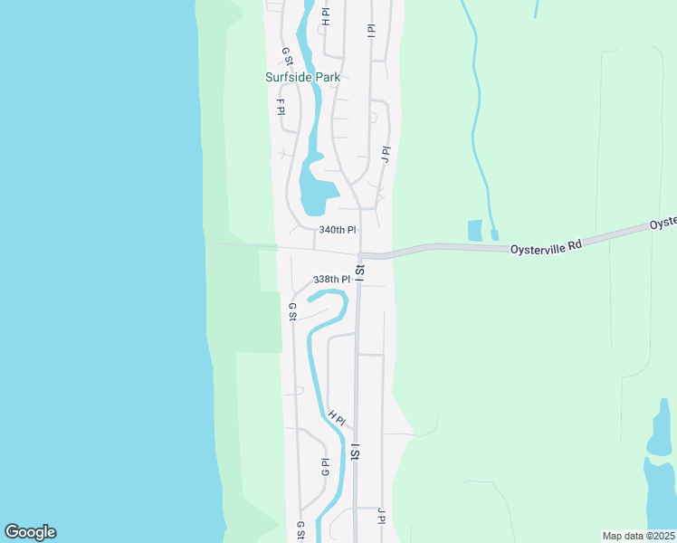 map of restaurants, bars, coffee shops, grocery stores, and more near 805 Oysterville Road in Ocean Park