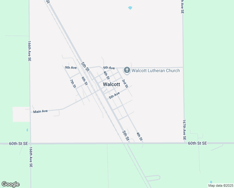 map of restaurants, bars, coffee shops, grocery stores, and more near 501 4th Street in Walcott