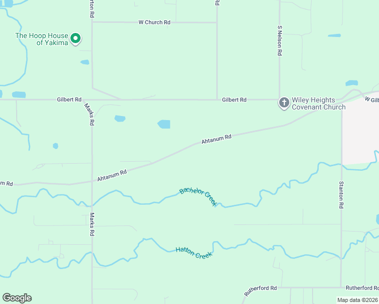 map of restaurants, bars, coffee shops, grocery stores, and more near 12810 Ahtanum Road in Yakima