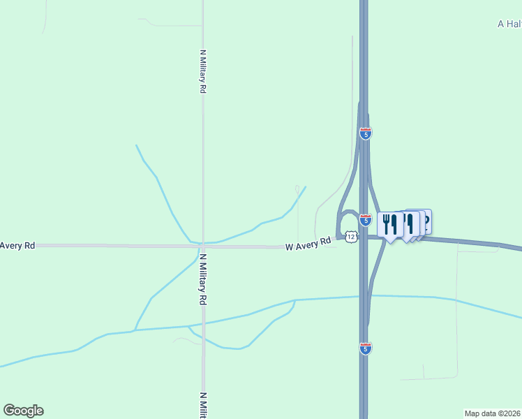 map of restaurants, bars, coffee shops, grocery stores, and more near 144 West Avery Road in Winlock