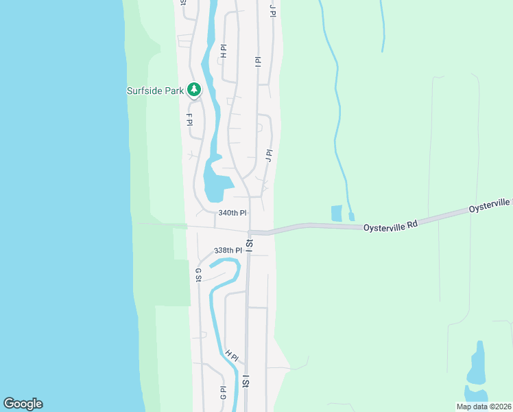 map of restaurants, bars, coffee shops, grocery stores, and more near 34109 J Place in Ocean Park