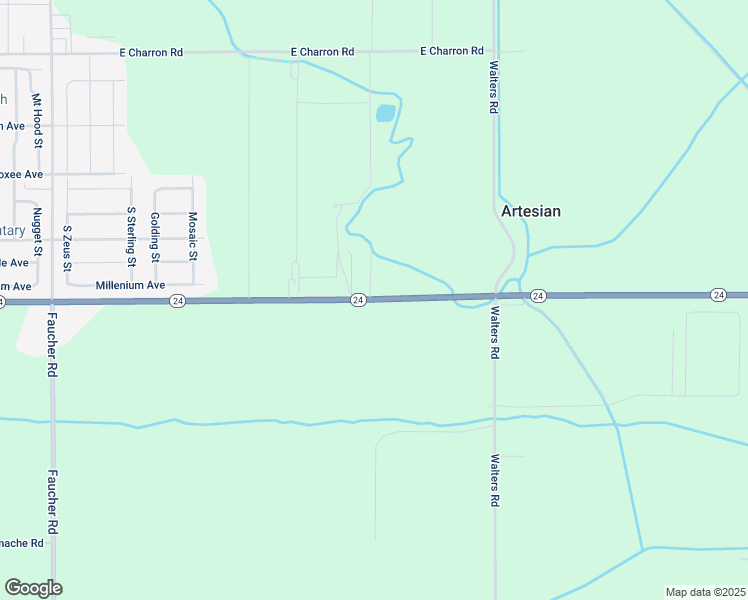 map of restaurants, bars, coffee shops, grocery stores, and more near 6166 Washington 24 in Moxee