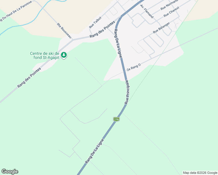 map of restaurants, bars, coffee shops, grocery stores, and more near 273 2e Rang Ouest in Saint-Agapit