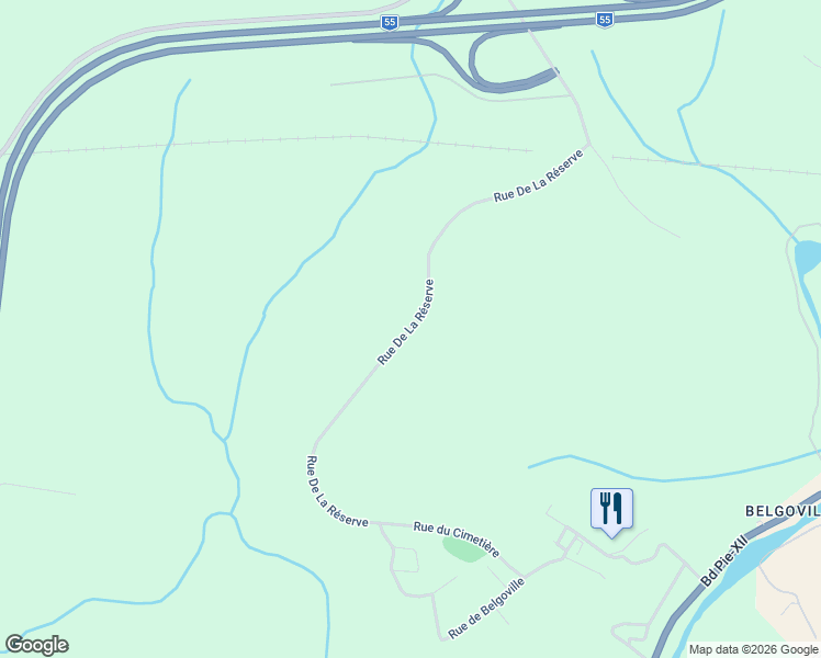 map of restaurants, bars, coffee shops, grocery stores, and more near Chemin de la Réserve in Shawinigan