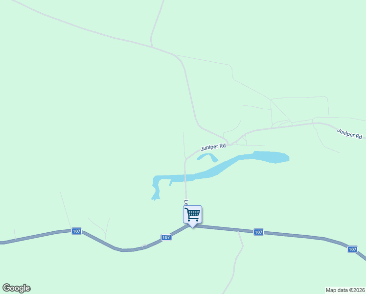 map of restaurants, bars, coffee shops, grocery stores, and more near 9 Lewis Road in Juniper