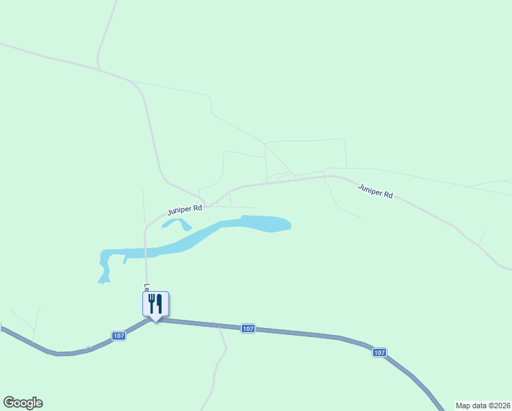 map of restaurants, bars, coffee shops, grocery stores, and more near 33 Juniper Mill Road in Juniper