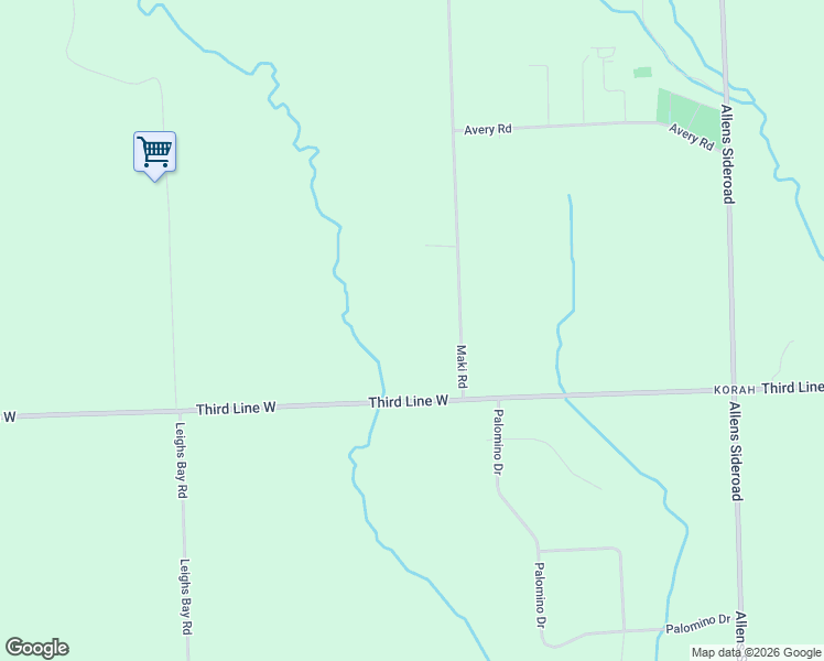 map of restaurants, bars, coffee shops, grocery stores, and more near 49 Maki Road in Sault Ste. Marie