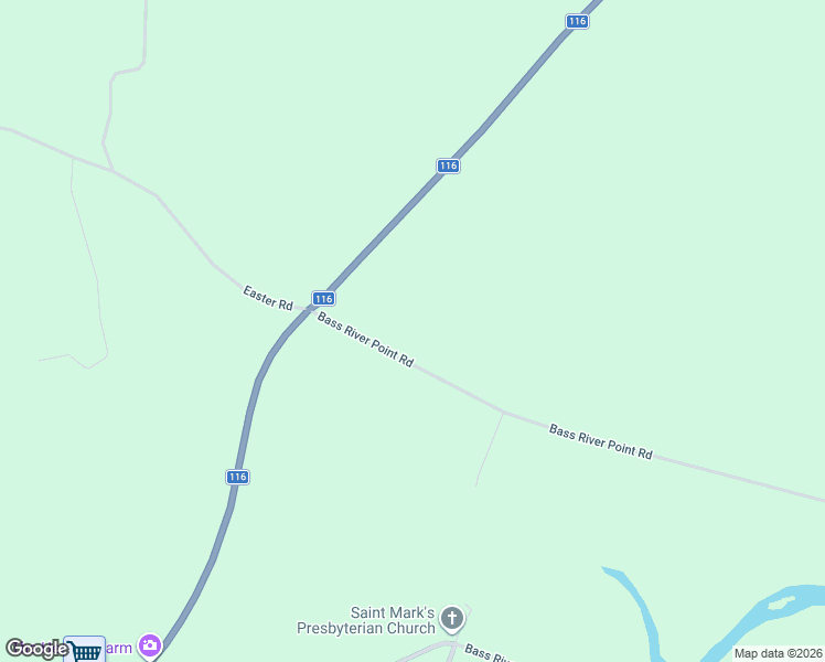 map of restaurants, bars, coffee shops, grocery stores, and more near 80 Bass River Point Road in Bass River