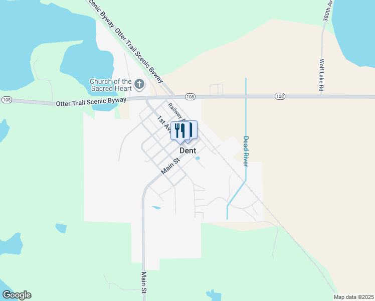 map of restaurants, bars, coffee shops, grocery stores, and more near in Dent