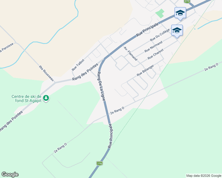 map of restaurants, bars, coffee shops, grocery stores, and more near 1041 Avenue Roger in Saint-Agapit