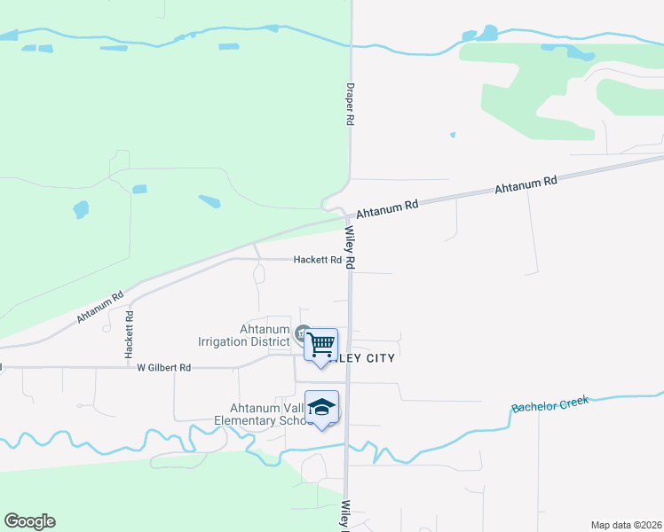 map of restaurants, bars, coffee shops, grocery stores, and more near 2810 Wiley Rd in Yakima