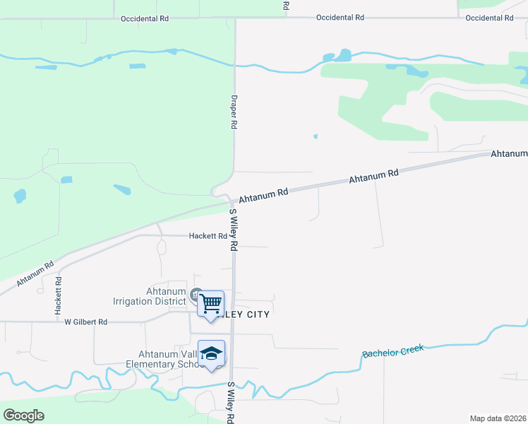 map of restaurants, bars, coffee shops, grocery stores, and more near 10422 Ahtanum Road in Yakima