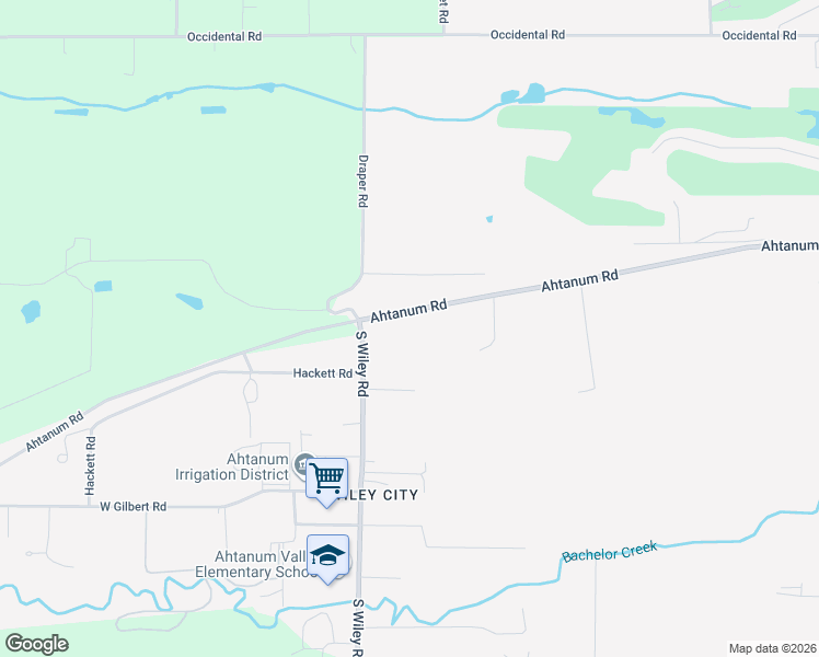 map of restaurants, bars, coffee shops, grocery stores, and more near 10422 Ahtanum Road in Yakima