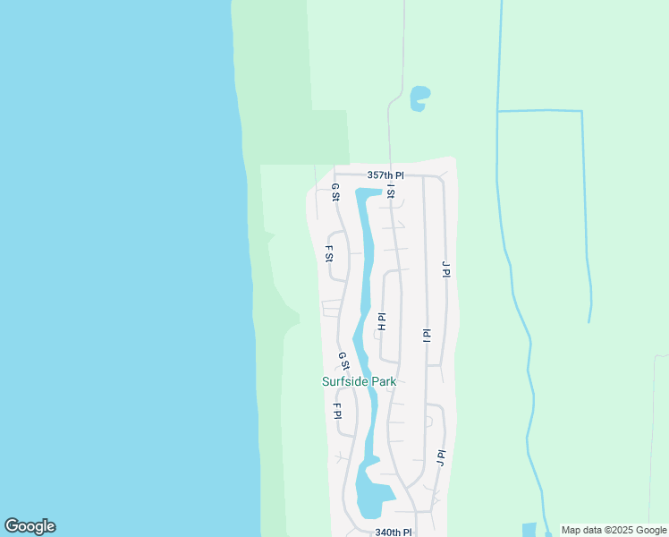 map of restaurants, bars, coffee shops, grocery stores, and more near 35210 F Place in Ocean Park