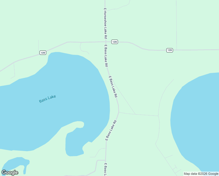 map of restaurants, bars, coffee shops, grocery stores, and more near 27953 East Bass Lake Road in Merrifield