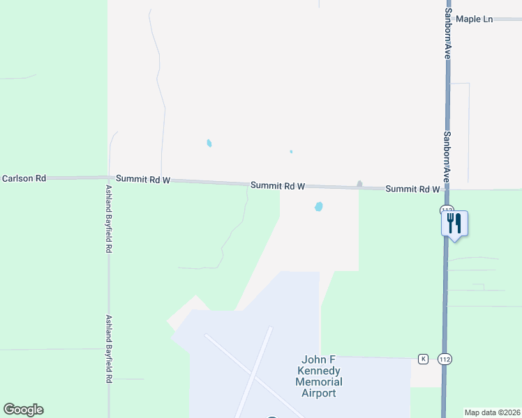 map of restaurants, bars, coffee shops, grocery stores, and more near 60445 Summit Road West in Ashland
