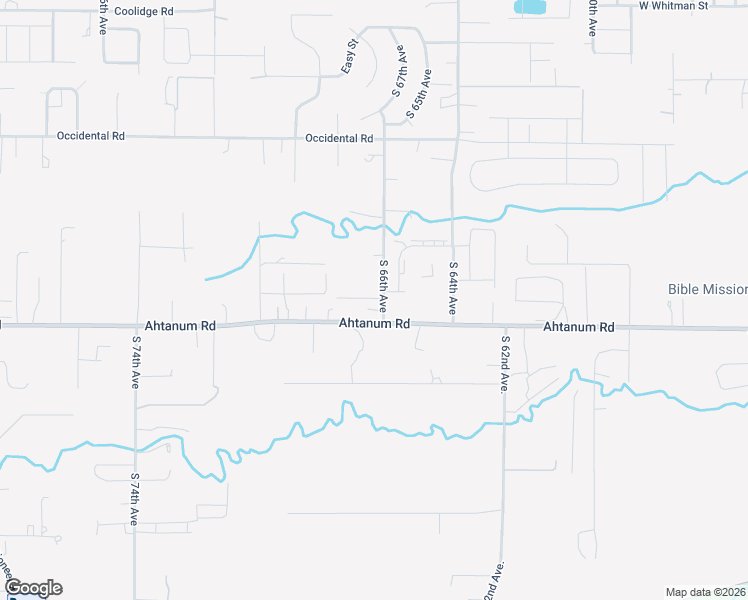 map of restaurants, bars, coffee shops, grocery stores, and more near 2511 South 66th Avenue in Yakima