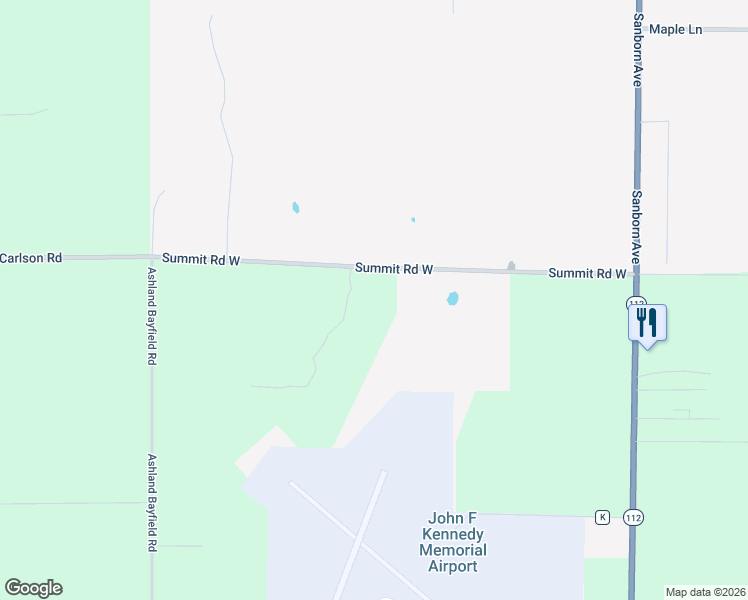 map of restaurants, bars, coffee shops, grocery stores, and more near 60445 Summit Road West in Ashland