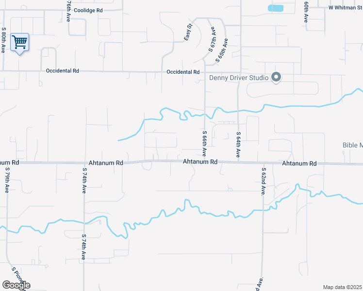 map of restaurants, bars, coffee shops, grocery stores, and more near 6705 Woolsey Lane in Yakima