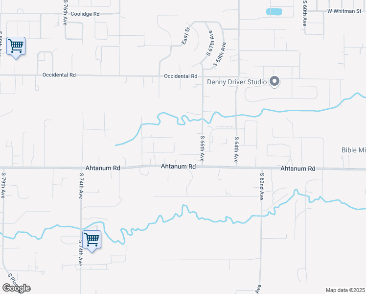 map of restaurants, bars, coffee shops, grocery stores, and more near 6703 Woolsey Lane in Yakima