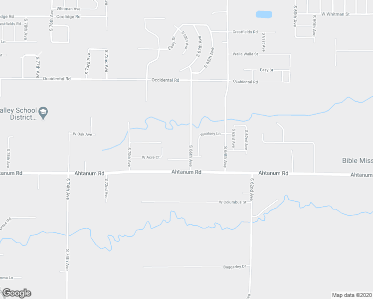 map of restaurants, bars, coffee shops, grocery stores, and more near 2502 South 66th Avenue in Yakima