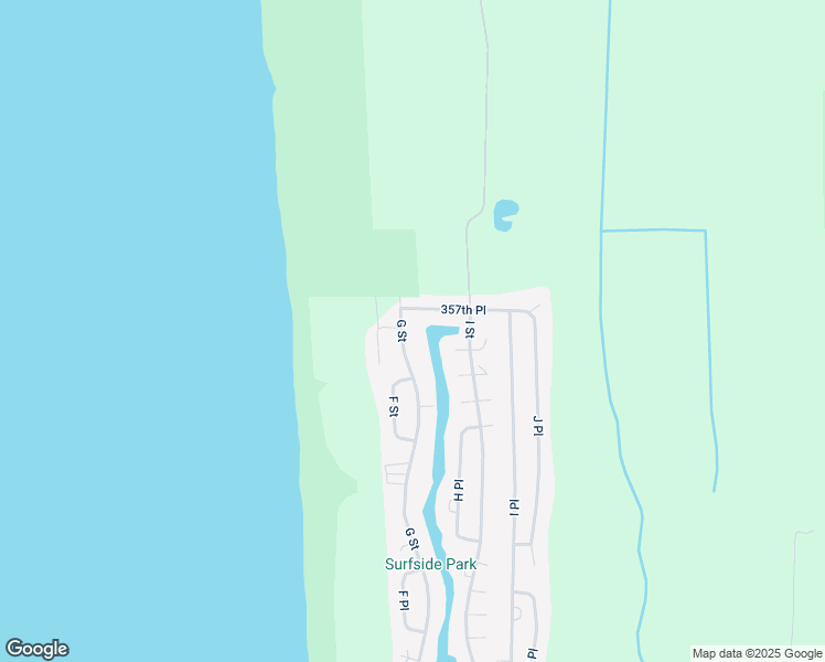 map of restaurants, bars, coffee shops, grocery stores, and more near 35600 G Street in Ocean Park