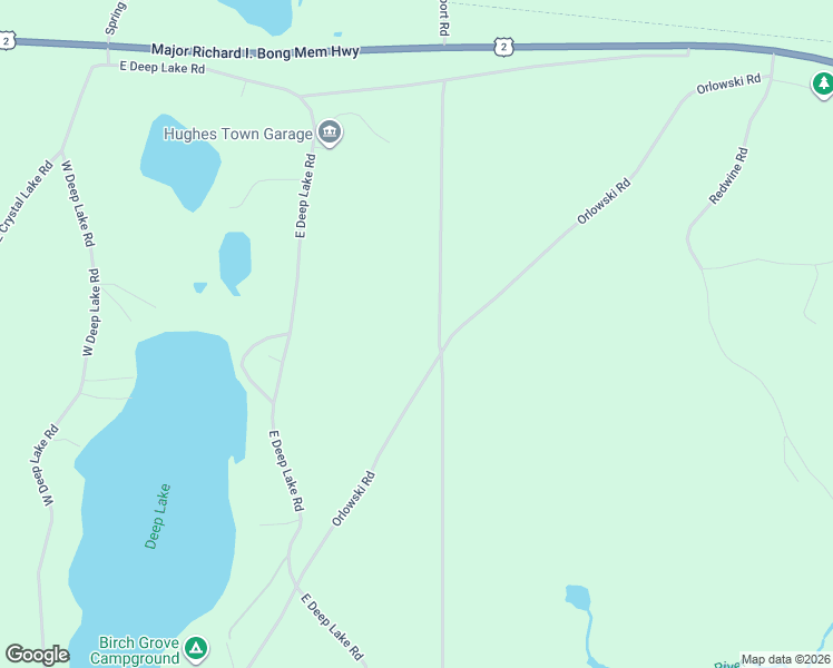 map of restaurants, bars, coffee shops, grocery stores, and more near 67905 Orlowski Road in Iron River
