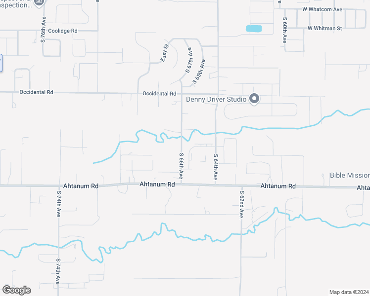 map of restaurants, bars, coffee shops, grocery stores, and more near 2414 South 66th Avenue in Yakima