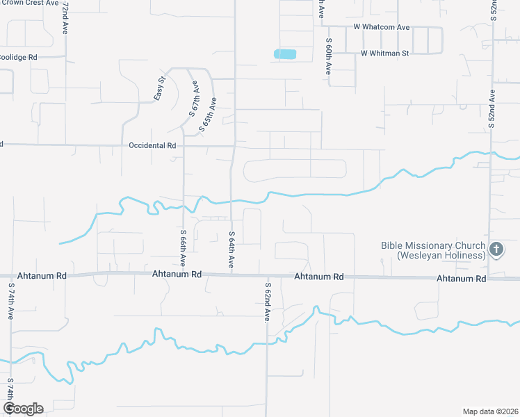map of restaurants, bars, coffee shops, grocery stores, and more near 2403 South 62nd Avenue in Yakima