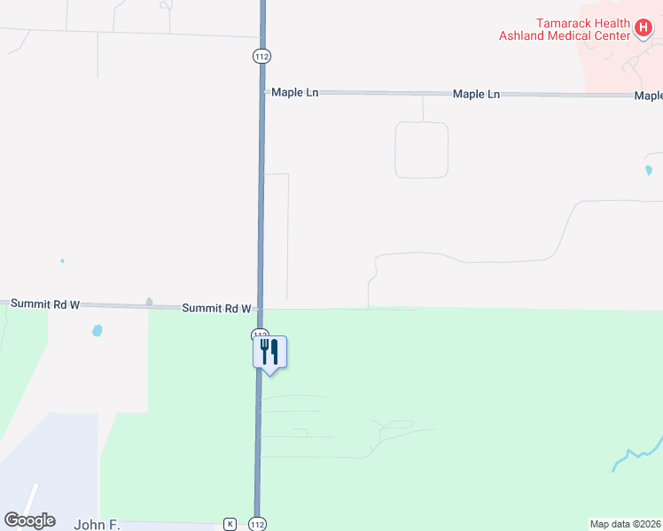 map of restaurants, bars, coffee shops, grocery stores, and more near 1520 Sanborn Avenue in Ashland