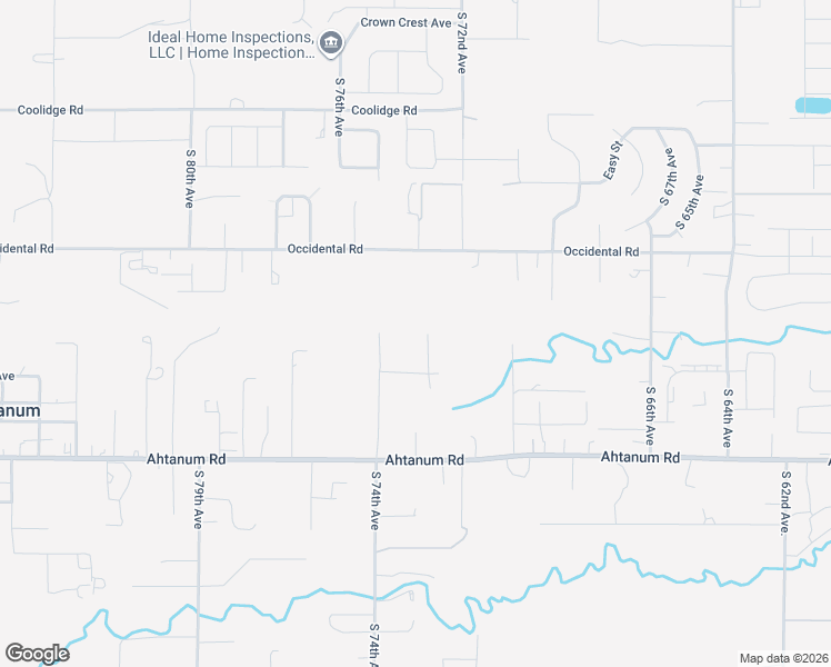 map of restaurants, bars, coffee shops, grocery stores, and more near 2402 South 73rd Avenue in Yakima