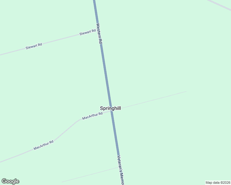map of restaurants, bars, coffee shops, grocery stores, and more near 32706 WESTERN Road - Route 2 in Springhill