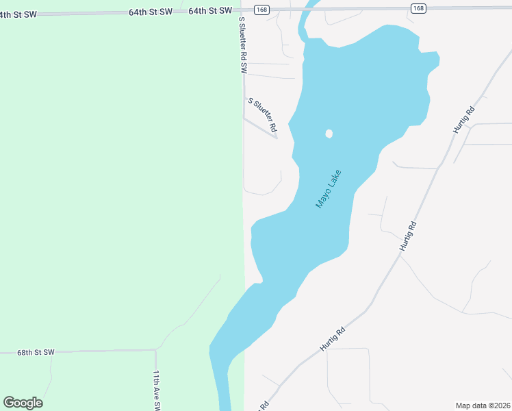 map of restaurants, bars, coffee shops, grocery stores, and more near 6591 South Sluetter Road in Pequot Lakes