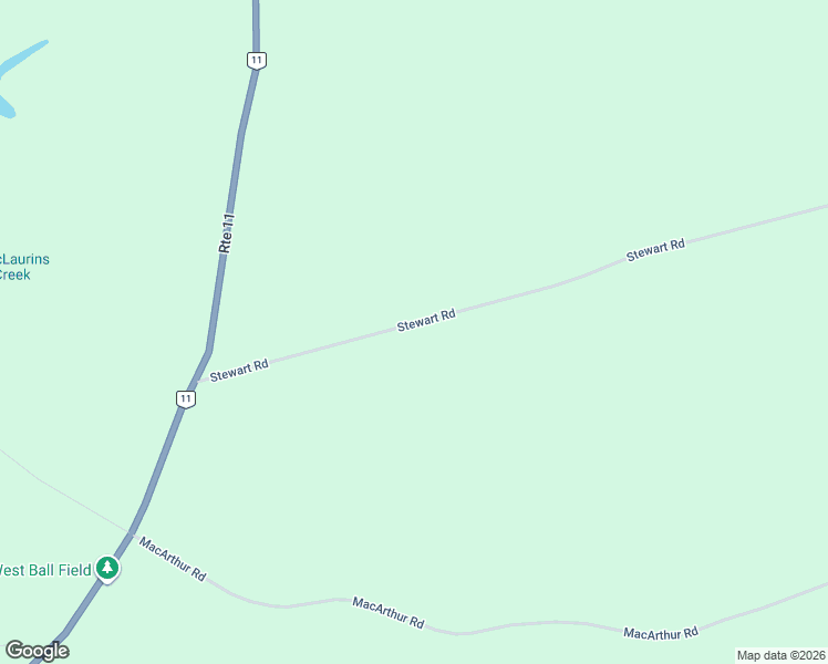 map of restaurants, bars, coffee shops, grocery stores, and more near 439 Stewart Road in Tyne Valley