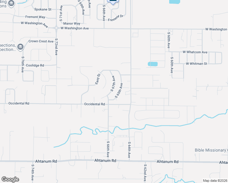 map of restaurants, bars, coffee shops, grocery stores, and more near 2209 South 65th Avenue in Yakima